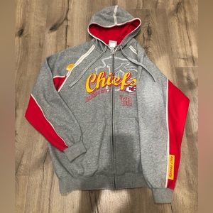 Vintage Kansas City Chiefs football NFL Zip Up Hoodie
